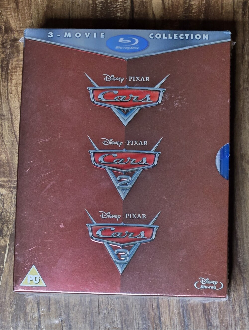 Disney Pixar Cars 3-Movie Blu-ray Collection - Red New Sealed